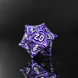 Vortex Warp Metal Dice Set - Purple (ONLINE ORDER ONLY)