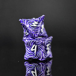 Vortex Warp Metal Dice Set - Purple (ONLINE ORDER ONLY)
