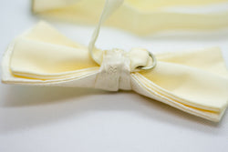 Fancy White Bowtie Adjustable Formal Wedding Party Necktie Bow Tie Tuxedo (Online Only)