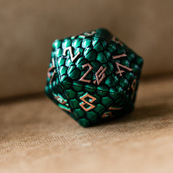 Green Dragon's Egg Metal Dice Set (ONLINE ORDER ONLY)