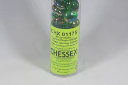 40+ Crystal Green Iridized Glass Gaming Stones Counters (Online Only)