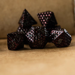 Blood Red Dragon's Egg Metal Dice Set (ONLINE ORDER ONLY)