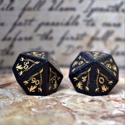 Fangs of Winter Blue Sandstone Stone Dice Set (ONLINE ORDER ONLY)