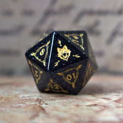 Fangs of Winter Blue Sandstone Stone Dice Set (ONLINE ORDER ONLY)