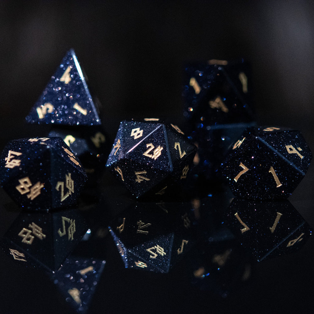 Blue Sandstone Dice Set (ONLINE ORDER ONLY)
