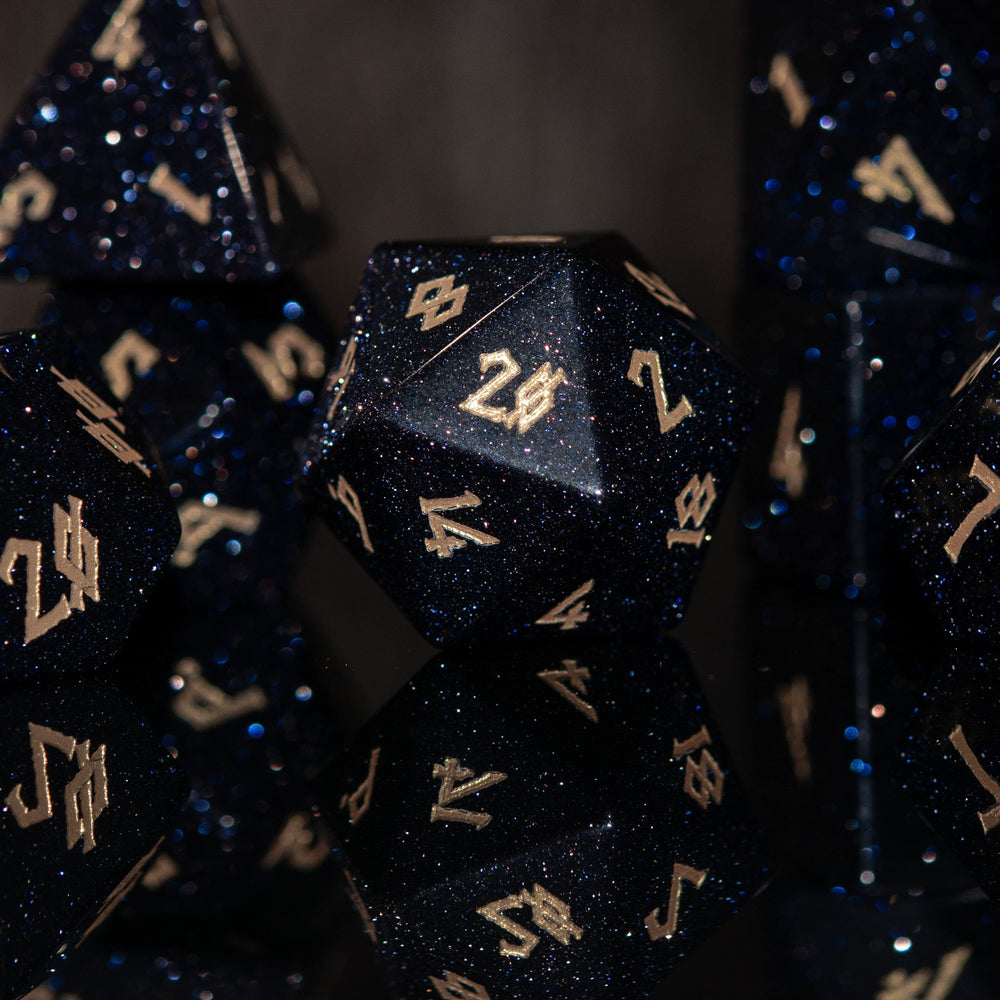 Blue Sandstone Dice Set (ONLINE ORDER ONLY)