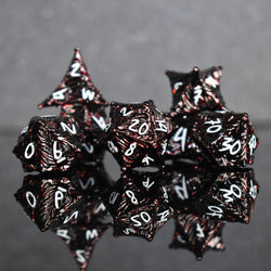 Vortex Warp Metal Dice Set - Deep Red (ONLINE ORDER ONLY)