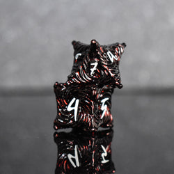Vortex Warp Metal Dice Set - Deep Red (ONLINE ORDER ONLY)