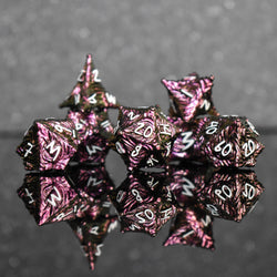 Vortex Warp Metal Dice Set - Pearlescent Magenta (ONLINE ORDER ONLY)