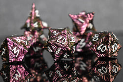 Vortex Warp Metal Dice Set - Pearlescent Magenta (ONLINE ORDER ONLY)
