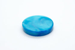 Blue Backgammon Checker Pearl Effect (28mm x 7mm) [sold per chip] (Online Only)