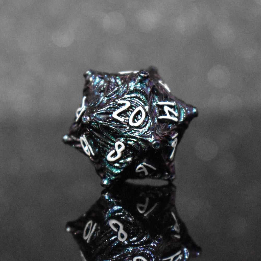 Vortex Warp Metal Dice Set - Pearlescent Galaxy (ONLINE ORDER ONLY)