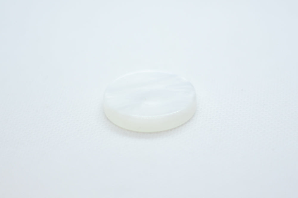 White Backgammon Checker Pearl Effect (28mm x 7mm) [sold per chip] (Online Only)