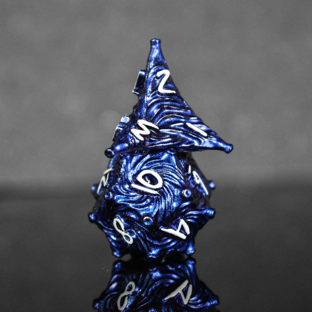 Vortex Warp Metal Dice Set - Pearlescent Blue (ONLINE ORDER ONLY)