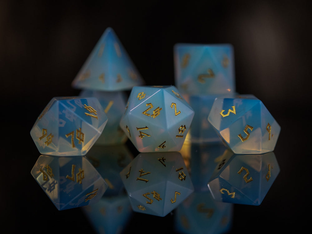 Opalite Stone Dice Set (ONLINE ORDER ONLY)
