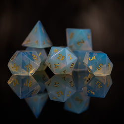 Opalite Stone Dice Set (ONLINE ORDER ONLY)