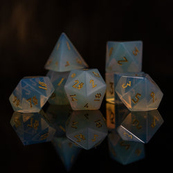 Opalite Stone Dice Set (ONLINE ORDER ONLY)