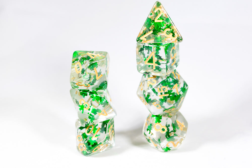 Green Clover Pieces Dice (Online Only)