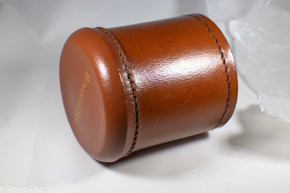 Handmade Leather Dice Cup (Light Brown) (Online Only)