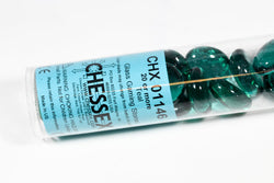 20+ Teal Glass Gaming Stones Counters (Online Only)