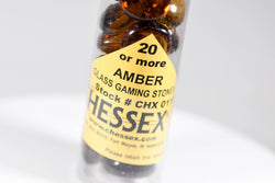 20+ Amber Glass Gaming Stones Counters (Online Only)