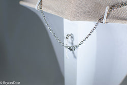 Cloudy Sky in Moon Blue Resin Sphere Necklace Pendant White Clouds (Online Only)