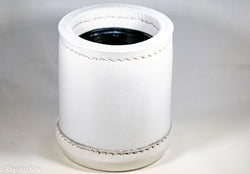 Handmade Leather Dice Cup (White) (Online Only)