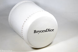 Handmade Leather Dice Cup (White) (Online Only)