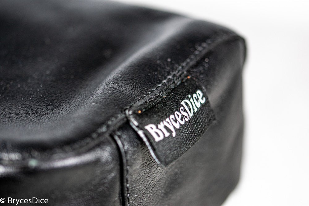 "Traveler" Leather Dice Bag / Purse (Black) (Online Only)