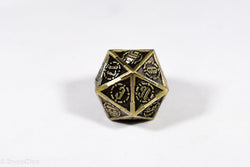 Single d20 Gold Sword Strengthened Metal (Online Only)