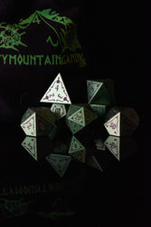The Mad Scientist Aluminum Metal Dice Set (ONLINE ORDER ONLY)