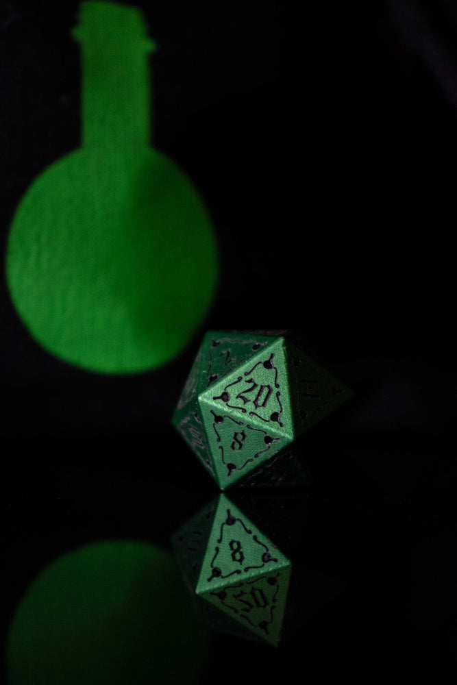 The Mad Scientist Aluminum Metal Dice Set (ONLINE ORDER ONLY)