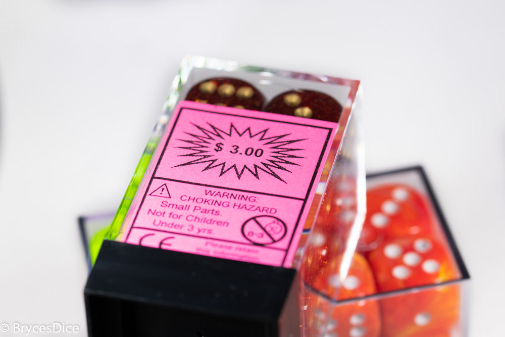 Factory-Second 16mm Dice Set d6 FS16MM Seconds | 12 Dice Block (Online Only)