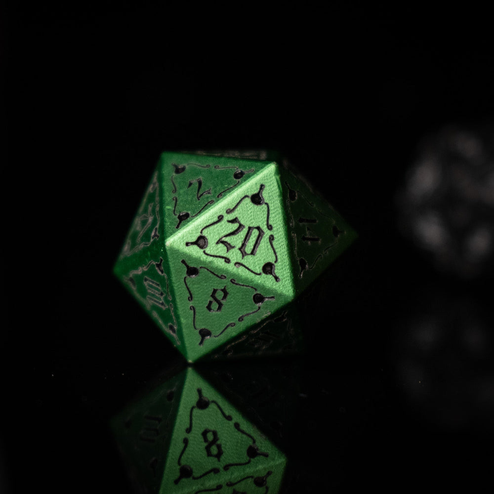 The Mad Scientist Aluminum Metal Dice Set (ONLINE ORDER ONLY)