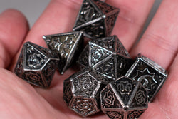 Orion's Silver 7-Dice Metal Set {North Star Dice Collection} (Online Only)
