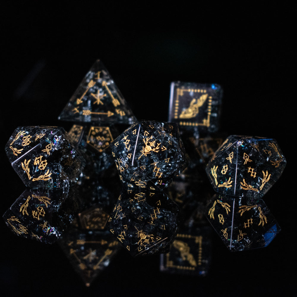 Wendigo Shattered Glass Dice Set (ONLINE ORDER ONLY)