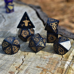 Serpent of Midgard Blue Sandstone Dice Set (ONLINE ORDER ONLY)