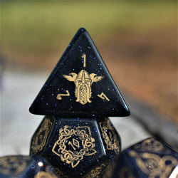 Serpent of Midgard Blue Sandstone Dice Set (ONLINE ORDER ONLY)
