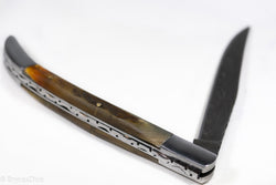 (Brown) 9" Damascus Pocket Knife (Online Only)