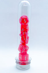 Plastic Dice Tube Vial // Can Hold 7-Dice Set // Test Tube (Online Only)