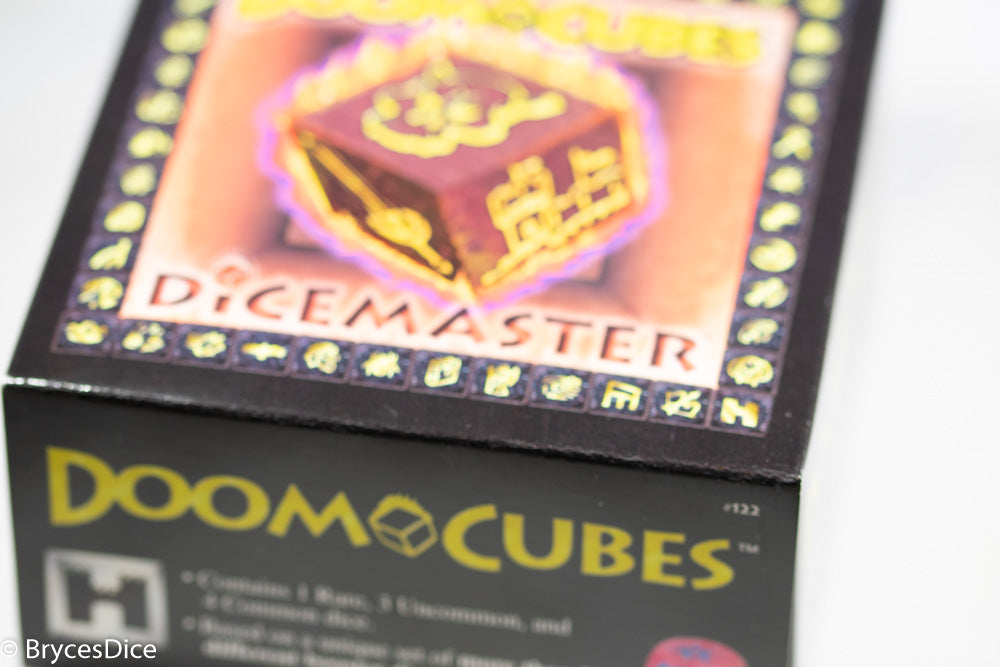 DiceMasters Doom Cubes; 1 Rare, 3 Uncommon, 4 Common Dice (Circa 1997) (Online Only)