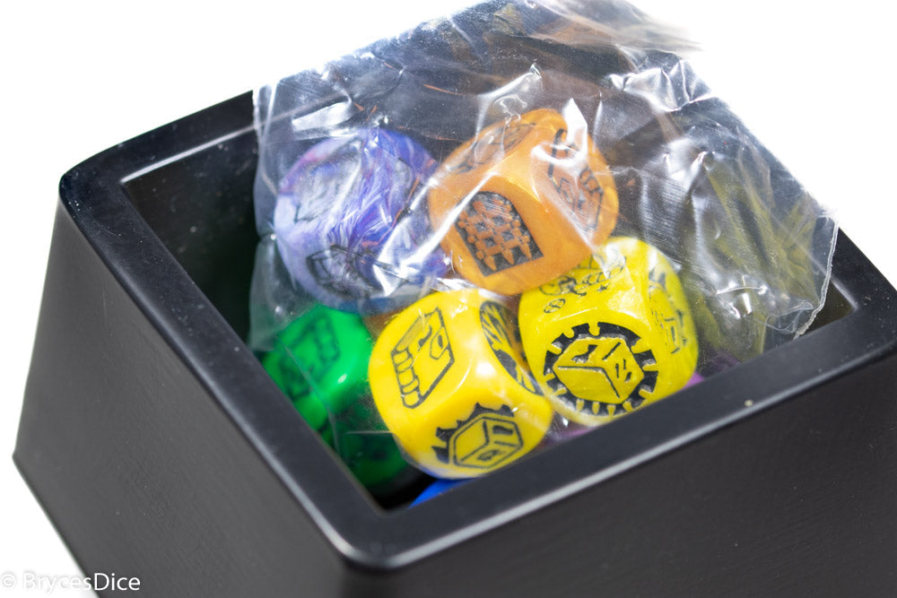 DiceMasters Doom Cubes; 1 Rare, 3 Uncommon, 4 Common Dice (Circa 1997) (Online Only)