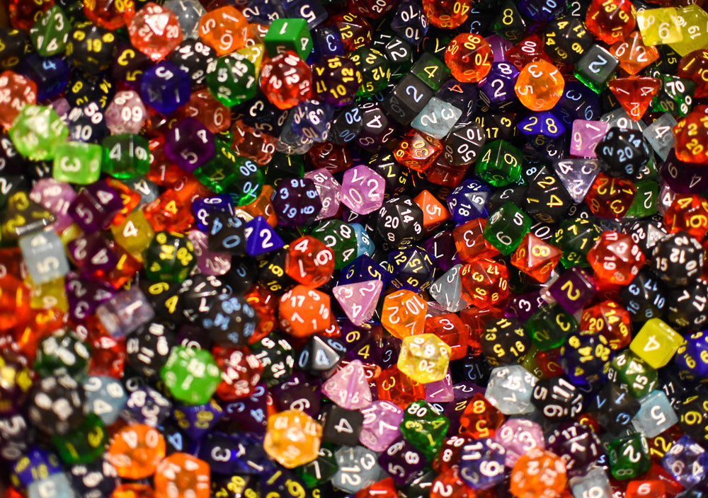 Bulk Roll 4 Initiative Dice d4, d6, d8, d12, d20 (Factory Seconds) Dnd Dice (Online Only)