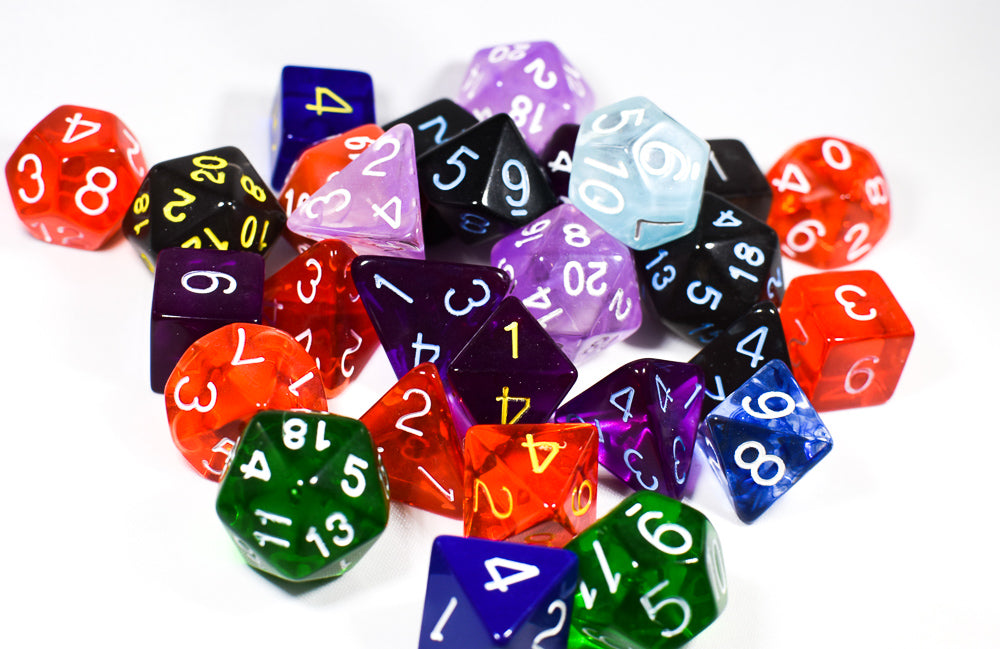 Bulk Roll 4 Initiative Dice d4, d6, d8, d12, d20 (Factory Seconds) Dnd Dice (Online Only)