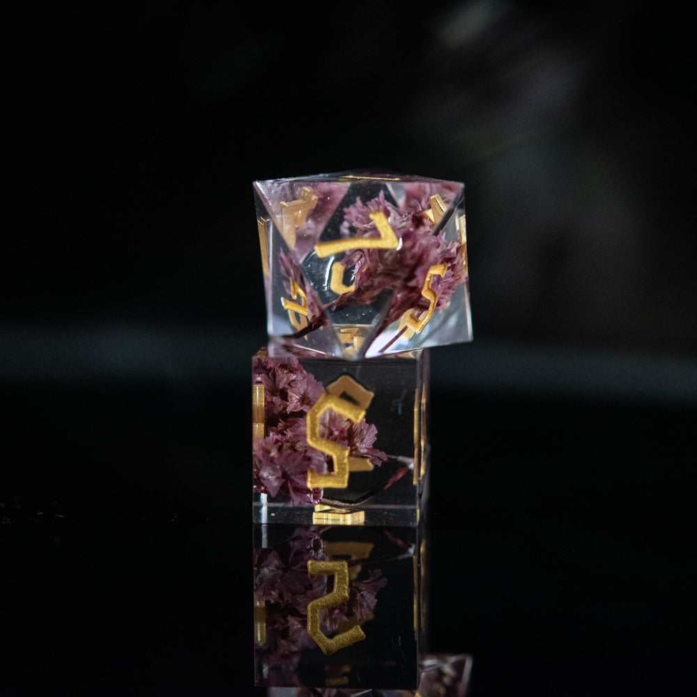Wither and Bloom Sharp-Edged Resin Dice Set (ONLINE ORDER ONLY)