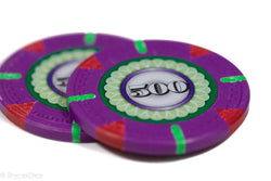 13.5g 'Basic' Poker Chip (500) Purple/green/red [sold by the piece] (Online Only)