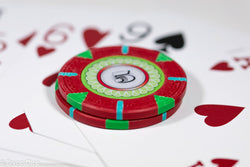 13.5g 'Basic' Poker Chip (5) Red/blue/green [sold by the piece] (Online Only)