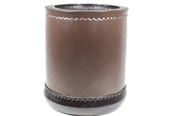 Handmade Leather Dice Cup (Dark Brown) (Online Only)