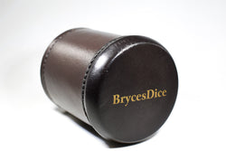 Handmade Leather Dice Cup (Dark Brown) (Online Only)
