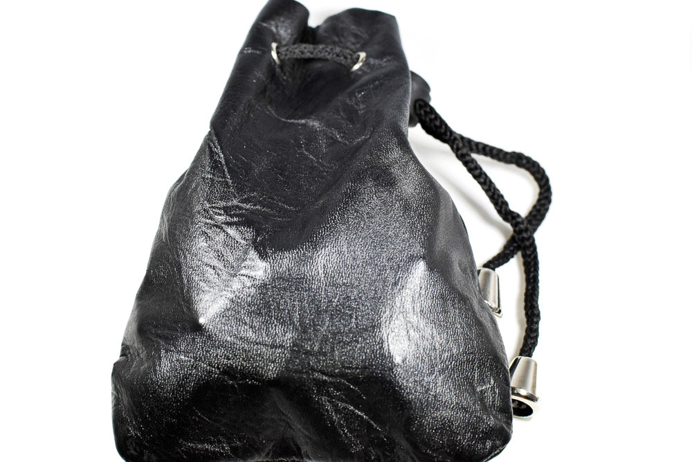 Handmade Leather Dice Bag (Black) (Online Only)